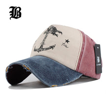 Load image into Gallery viewer, [FLB] 5 panel hip hop snapback hats couples hat Man Woman pure cotton baseball caps do old pirate ship anchor gorras wash cap