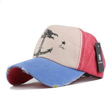 Load image into Gallery viewer, [FLB] 5 panel hip hop snapback hats couples hat Man Woman pure cotton baseball caps do old pirate ship anchor gorras wash cap