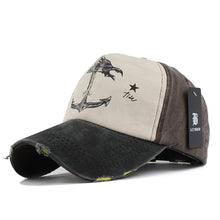 Load image into Gallery viewer, [FLB] 5 panel hip hop snapback hats couples hat Man Woman pure cotton baseball caps do old pirate ship anchor gorras wash cap