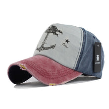 Load image into Gallery viewer, [FLB] 5 panel hip hop snapback hats couples hat Man Woman pure cotton baseball caps do old pirate ship anchor gorras wash cap