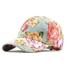 Load image into Gallery viewer, [FLB] Baseball cap Flowers Cotton cap Snapback Hats for Men Women Caps Casquette Hats Floral Embroidery Cap Bone F186